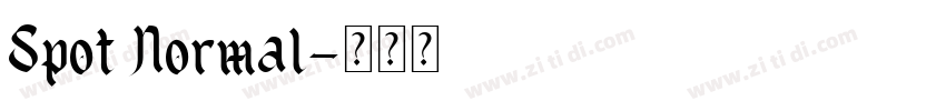 Spot Normal字体转换